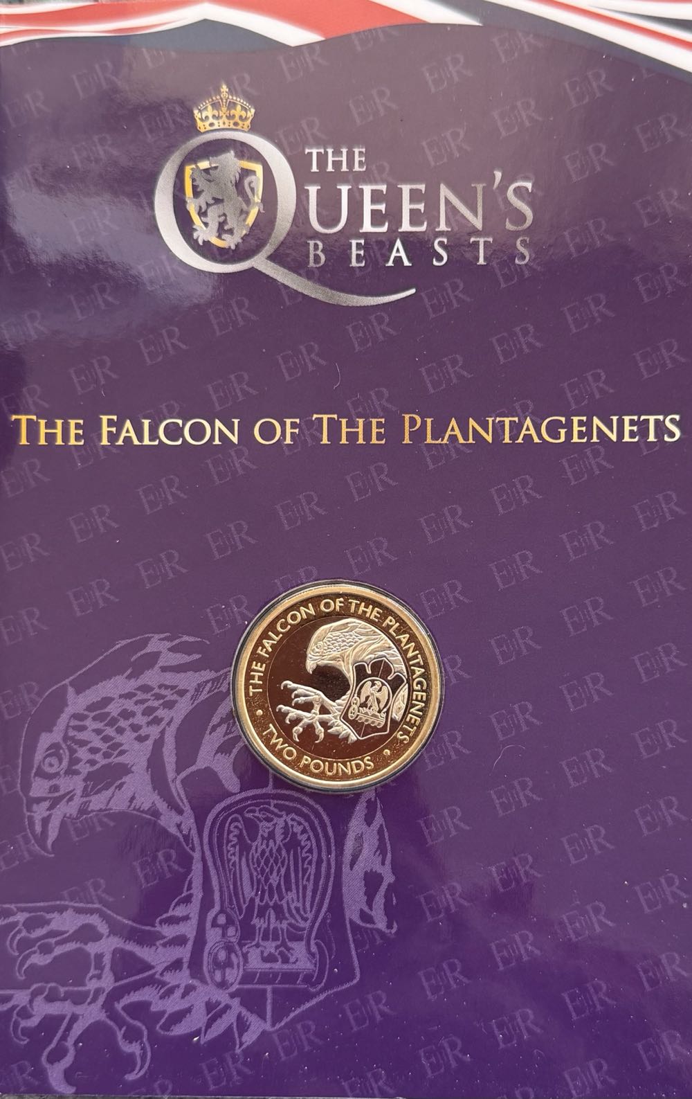 2021 The Falcon Of The Plantagenets £2  coin collectible - Main Image 3