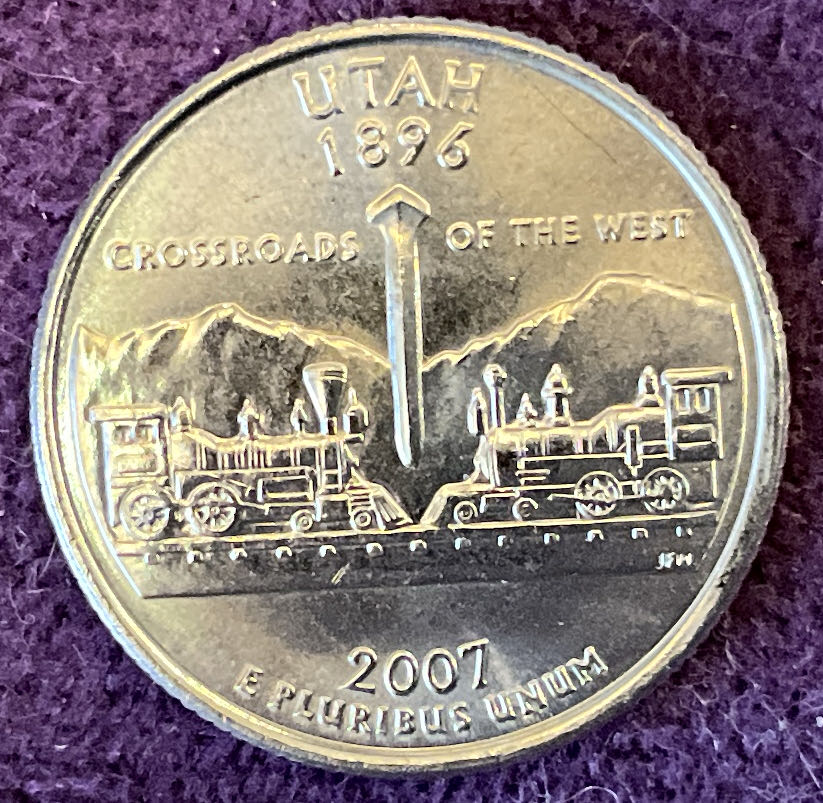 Quarter Utah 2007 D 8  coin collectible - Main Image 2