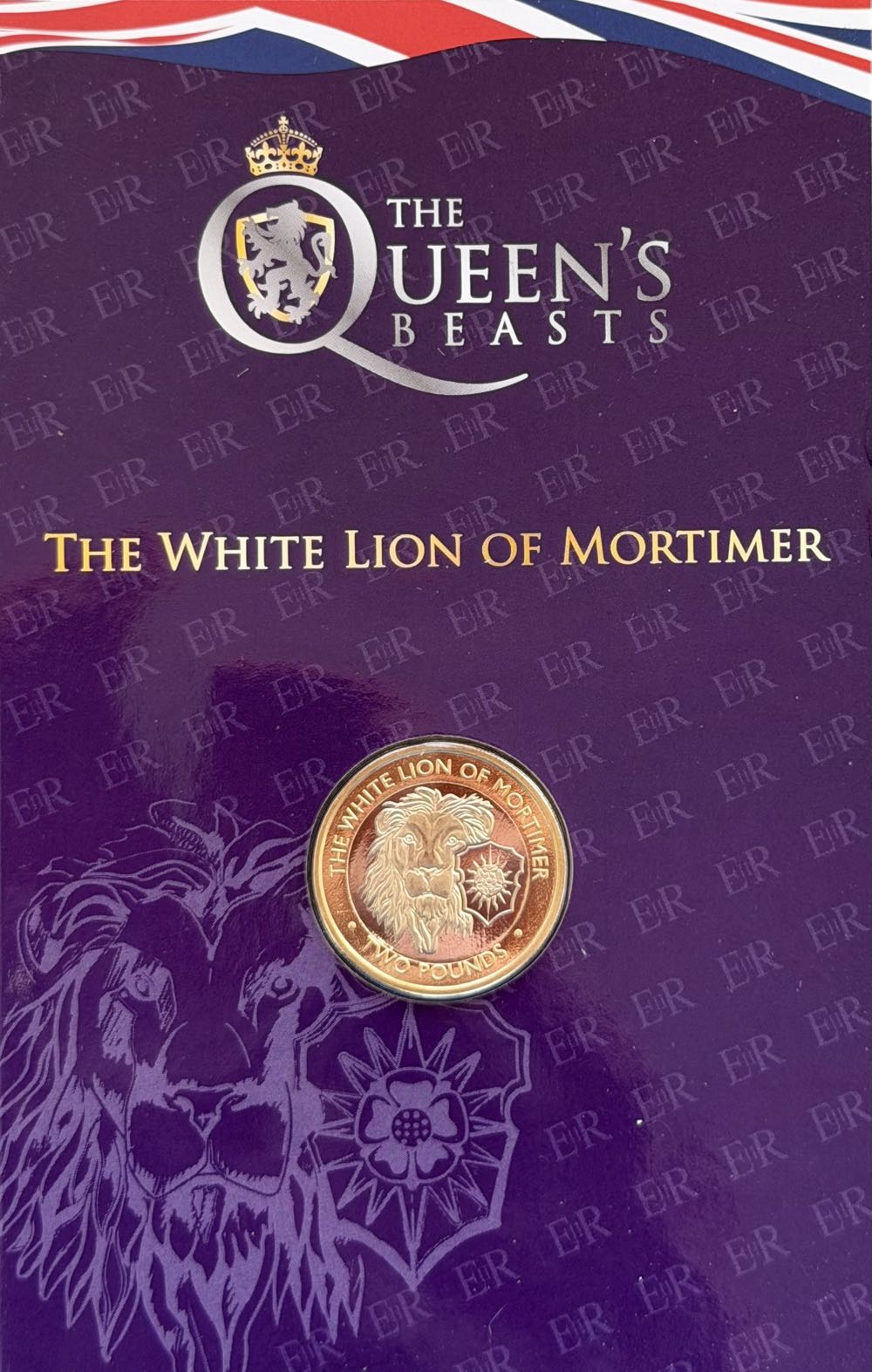 2021 The White Lion Of Mortimer £2  coin collectible - Main Image 3