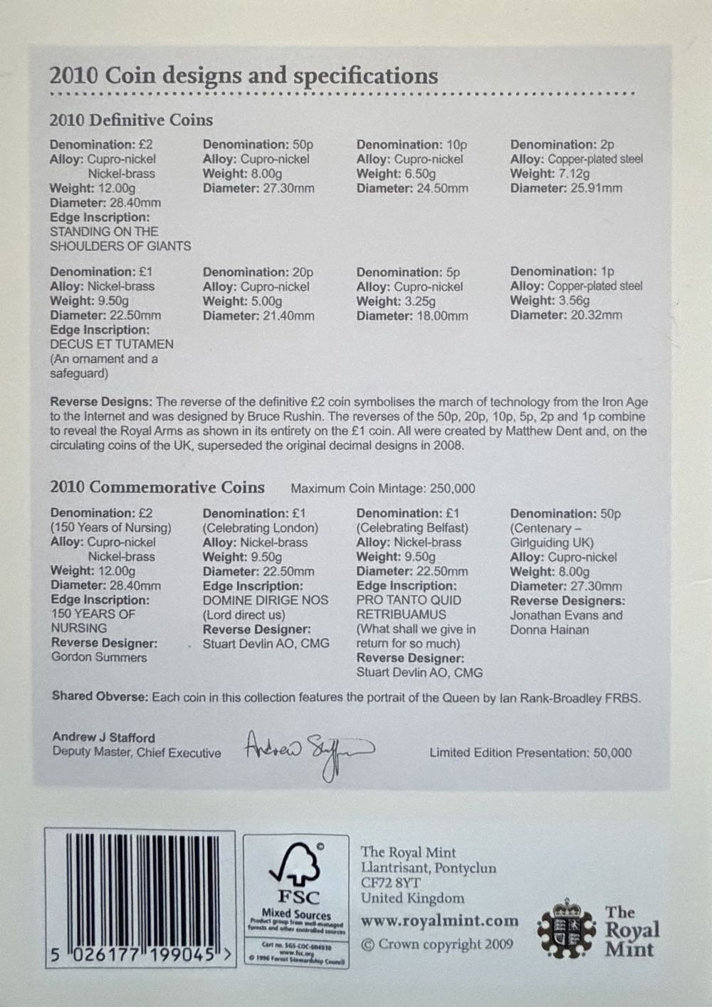 2010 Shield 10p  coin collectible - Main Image 4