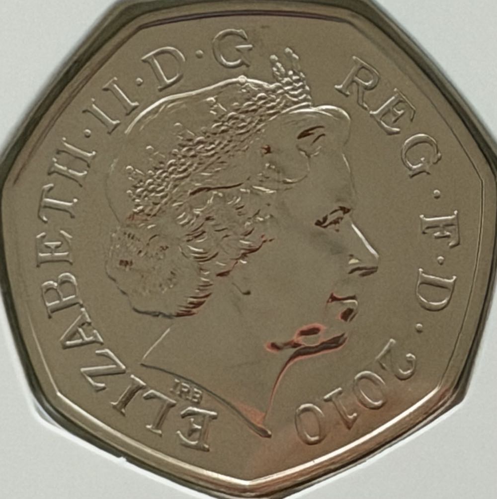 2010 Shield 50p  coin collectible - Main Image 2