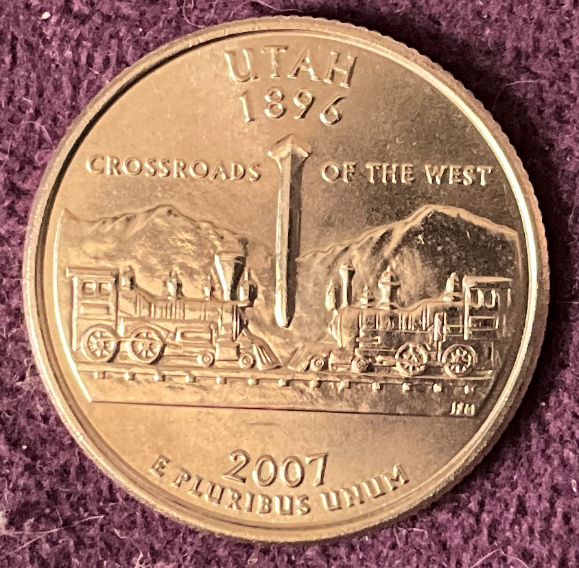 Quarter Utah 2007 D 10  coin collectible - Main Image 2