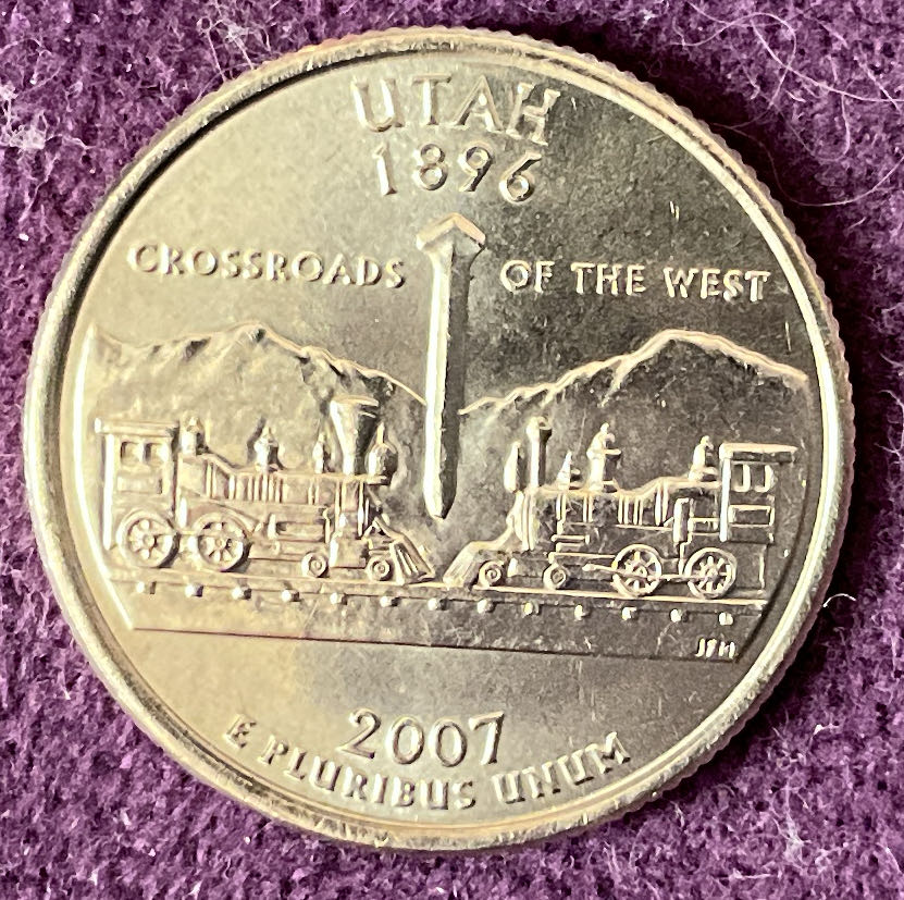 Quarter Utah 2007 D 14  coin collectible - Main Image 2