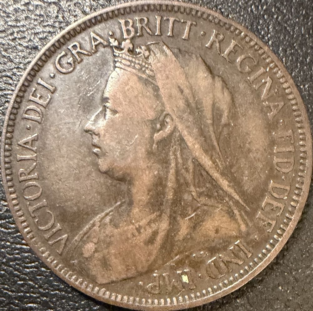 1901 Victoria Half Penny  coin collectible - Main Image 2