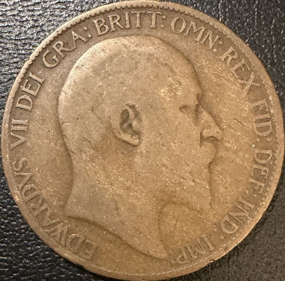 1909 Edward VII Half Penny  coin collectible - Main Image 2