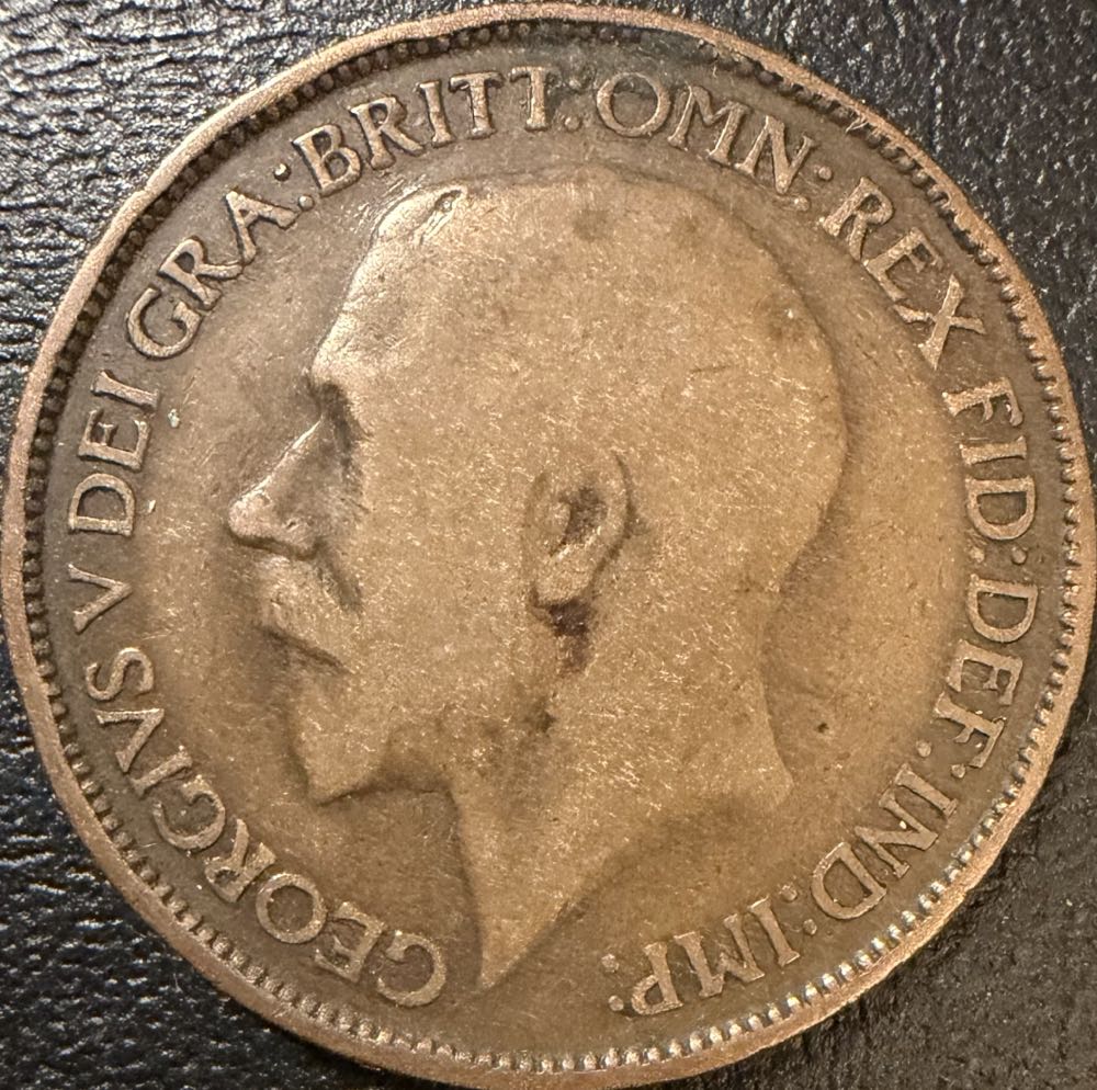 1912 George V Half Penny  coin collectible - Main Image 2