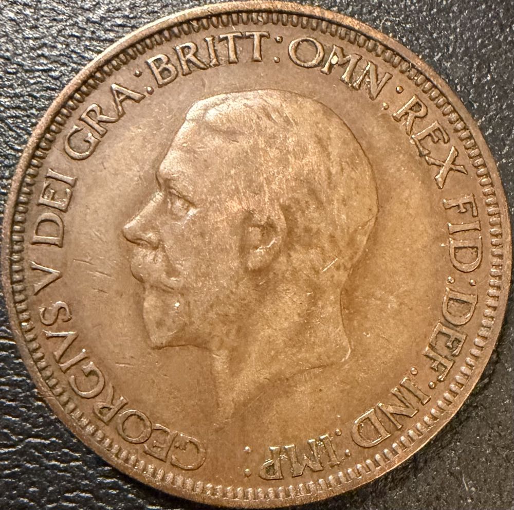 1932 George V Half Penny  coin collectible - Main Image 2