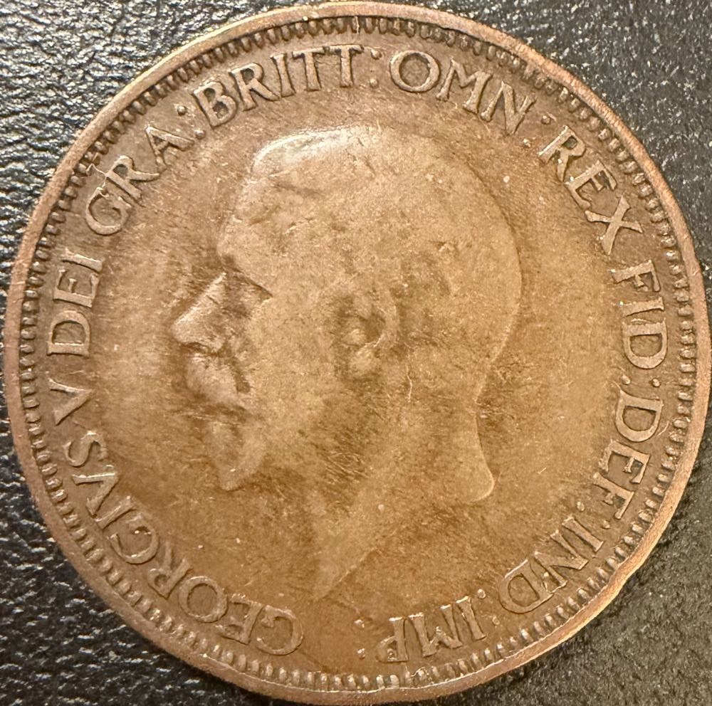 1932 George V Half Penny (2)  coin collectible - Main Image 2