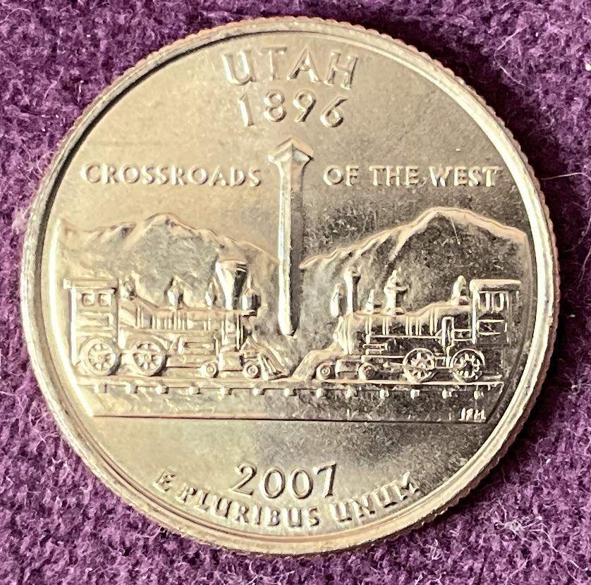 Quarter Utah 2007 D 17  coin collectible - Main Image 2