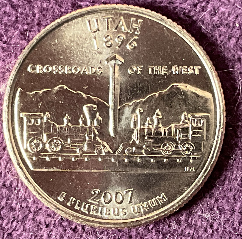 Quarter Utah 2007 D 17  coin collectible - Main Image 4