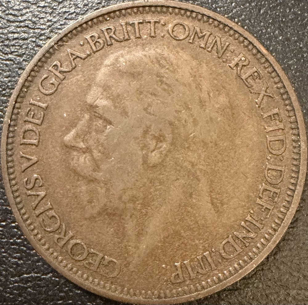 1926 George V Half Penny  coin collectible - Main Image 2
