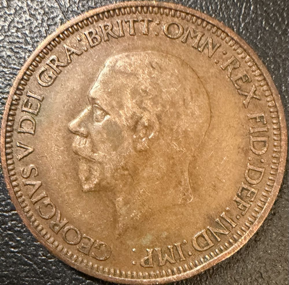 1931 George V Half Penny  coin collectible - Main Image 2