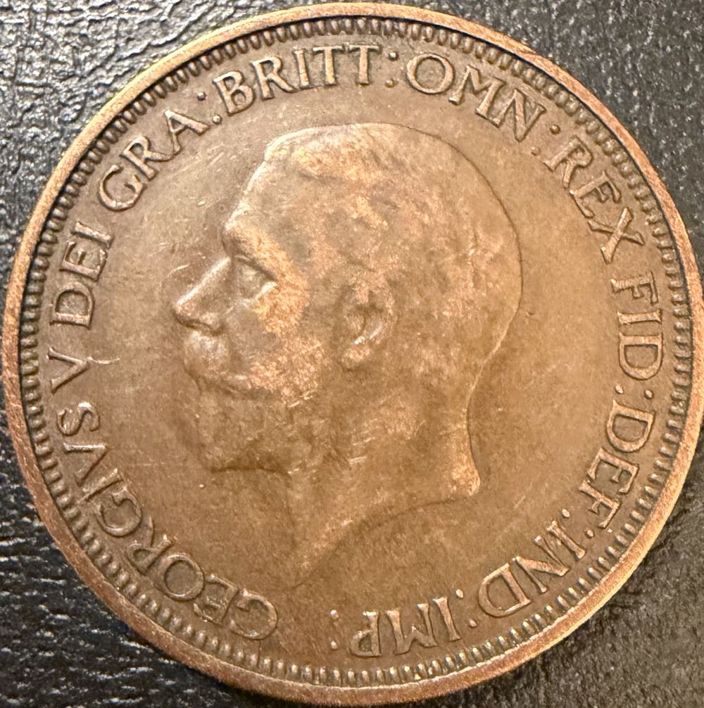 1934 George V Half Penny  coin collectible - Main Image 2