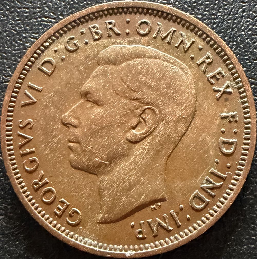 1940 George VI Half Penny  coin collectible - Main Image 2