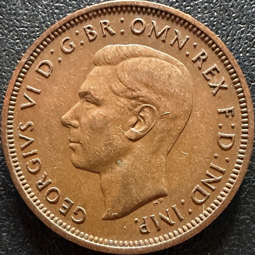 1948 George VI Half Penny  coin collectible - Main Image 2