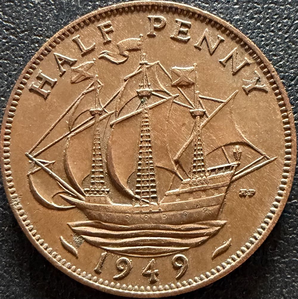 1923 George V Half Penny