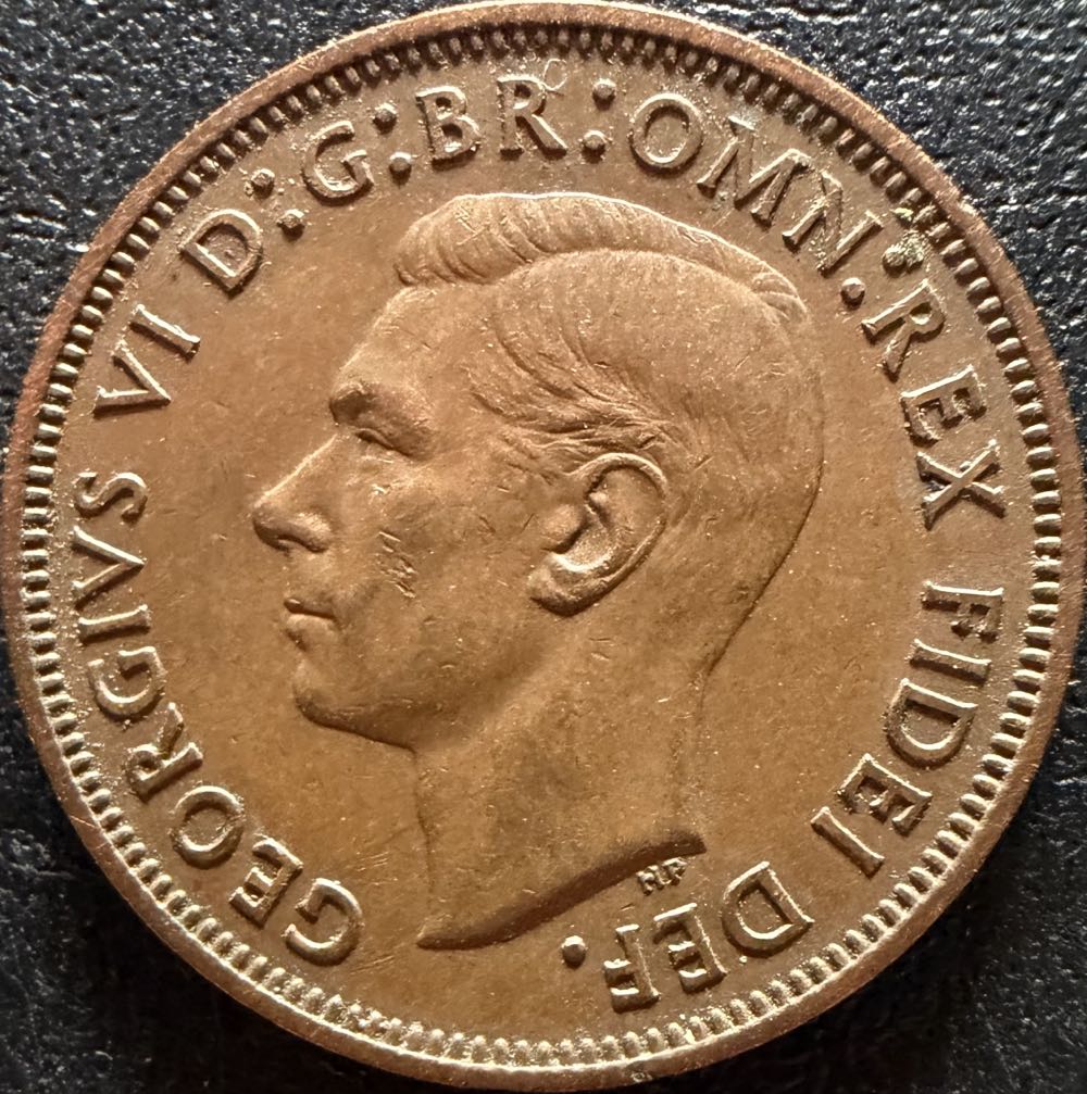 1949 George VI Half Penny (2)  coin collectible - Main Image 2