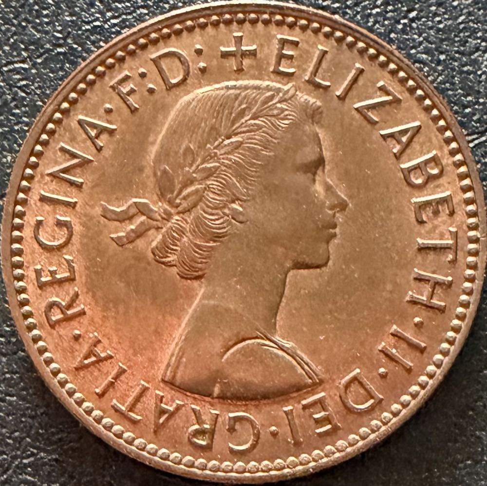 1959 Elizabeth II Half Penny  coin collectible - Main Image 2