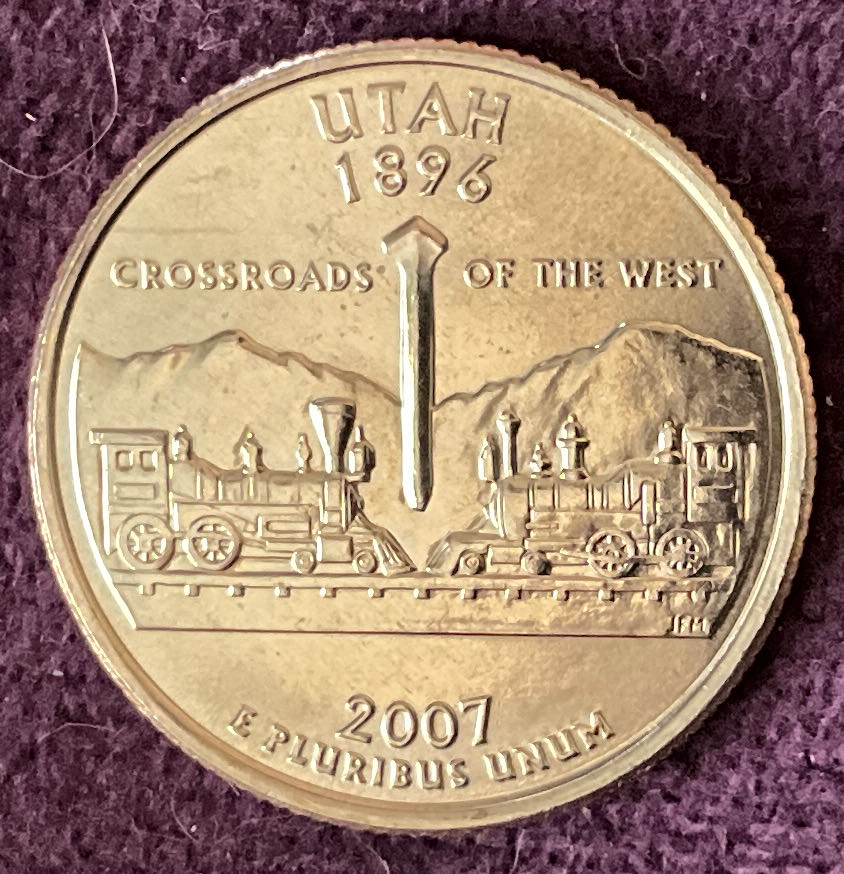 Quarter Utah 2007 D 17  coin collectible - Main Image 2