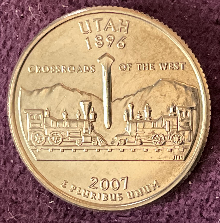 Quarter Utah 2007 D 22  coin collectible - Main Image 2