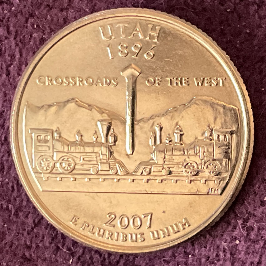 Quarter Utah 2007 D 23  coin collectible - Main Image 2