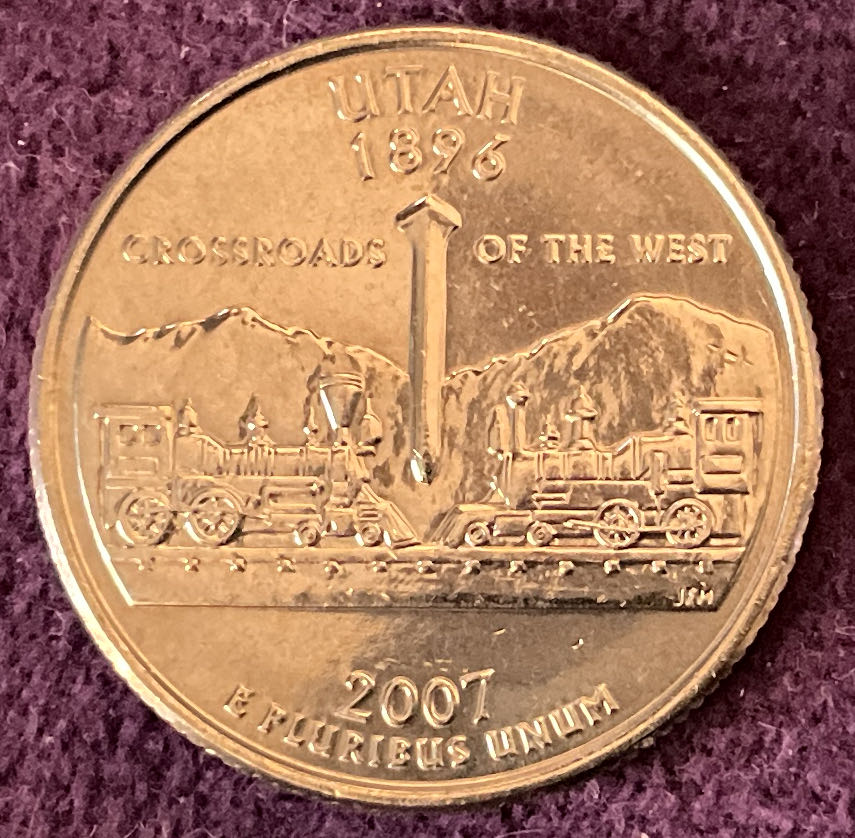 Quarter Utah 2007 D 24  coin collectible - Main Image 2