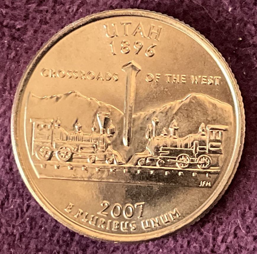 Quarter Utah 2007 D 26  coin collectible - Main Image 2
