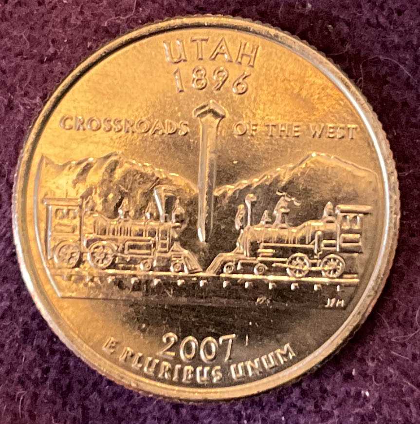 Quarter Utah 2007 D 27  coin collectible - Main Image 2