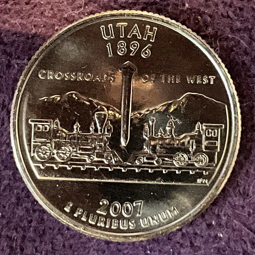 Quarter Utah 2007 D 27  coin collectible - Main Image 4