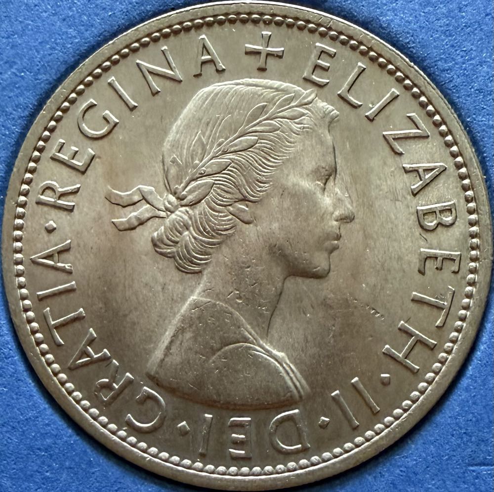 1955 Elizabeth II Half Crown  coin collectible - Main Image 2