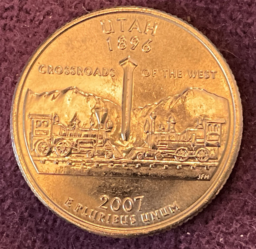 Quarter Utah 2007 D 28  coin collectible - Main Image 2