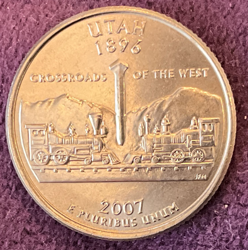 Quarter Utah 2007 D 29  coin collectible - Main Image 2