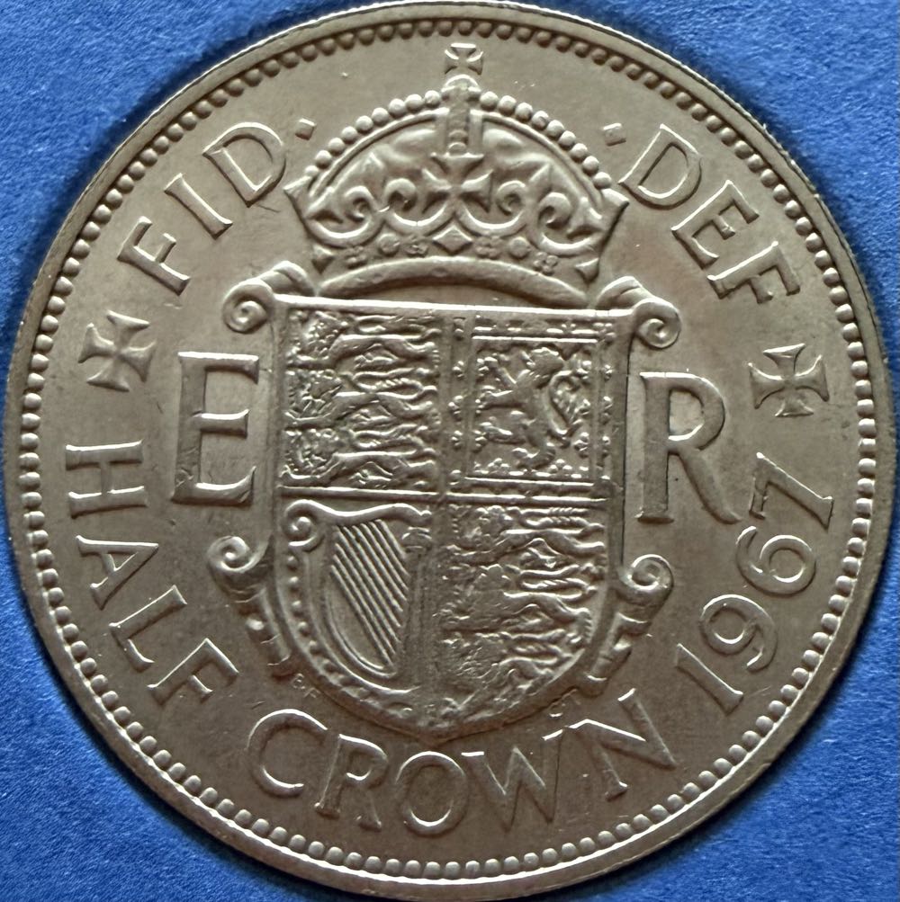 1967 Elizabeth II Half Crown