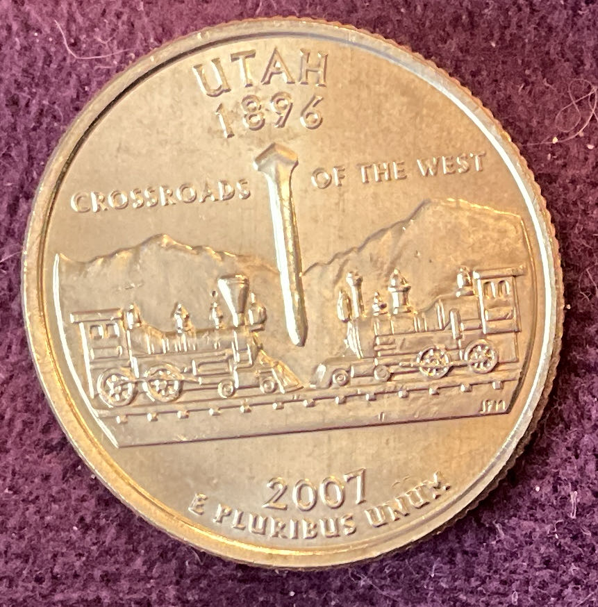 Quarter Utah 2007 D 32  coin collectible - Main Image 2