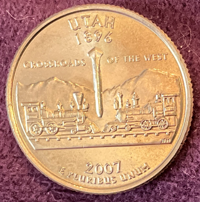 Quarter Utah 2007 D 33  coin collectible - Main Image 2