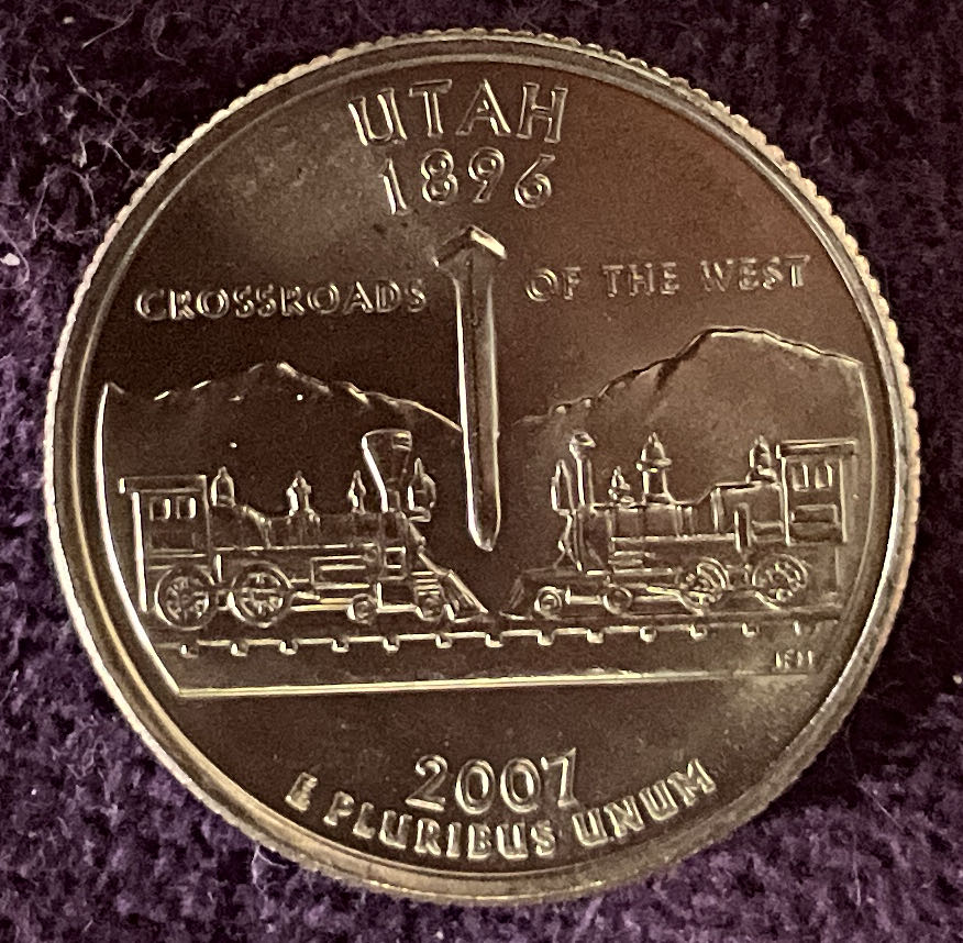 Quarter Utah 2007 D 38  coin collectible - Main Image 4