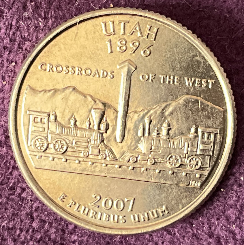 Quarter Utah 2007 D 42  coin collectible - Main Image 2