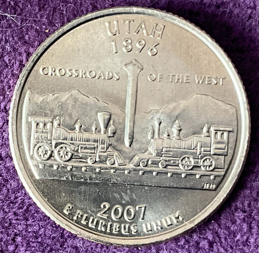 Quarter Utah 2007 D 44  coin collectible - Main Image 2