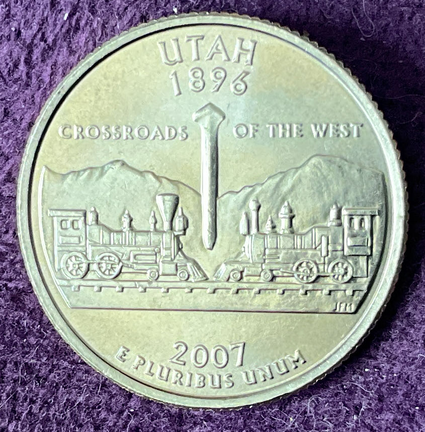 Quarter Utah 2007 D 45  coin collectible - Main Image 2