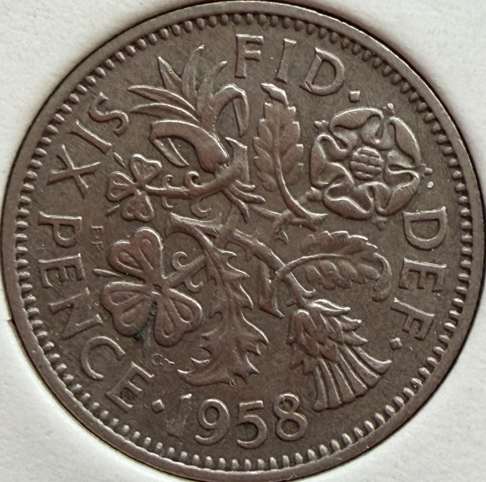 1958 Elizabeth II Three Pence