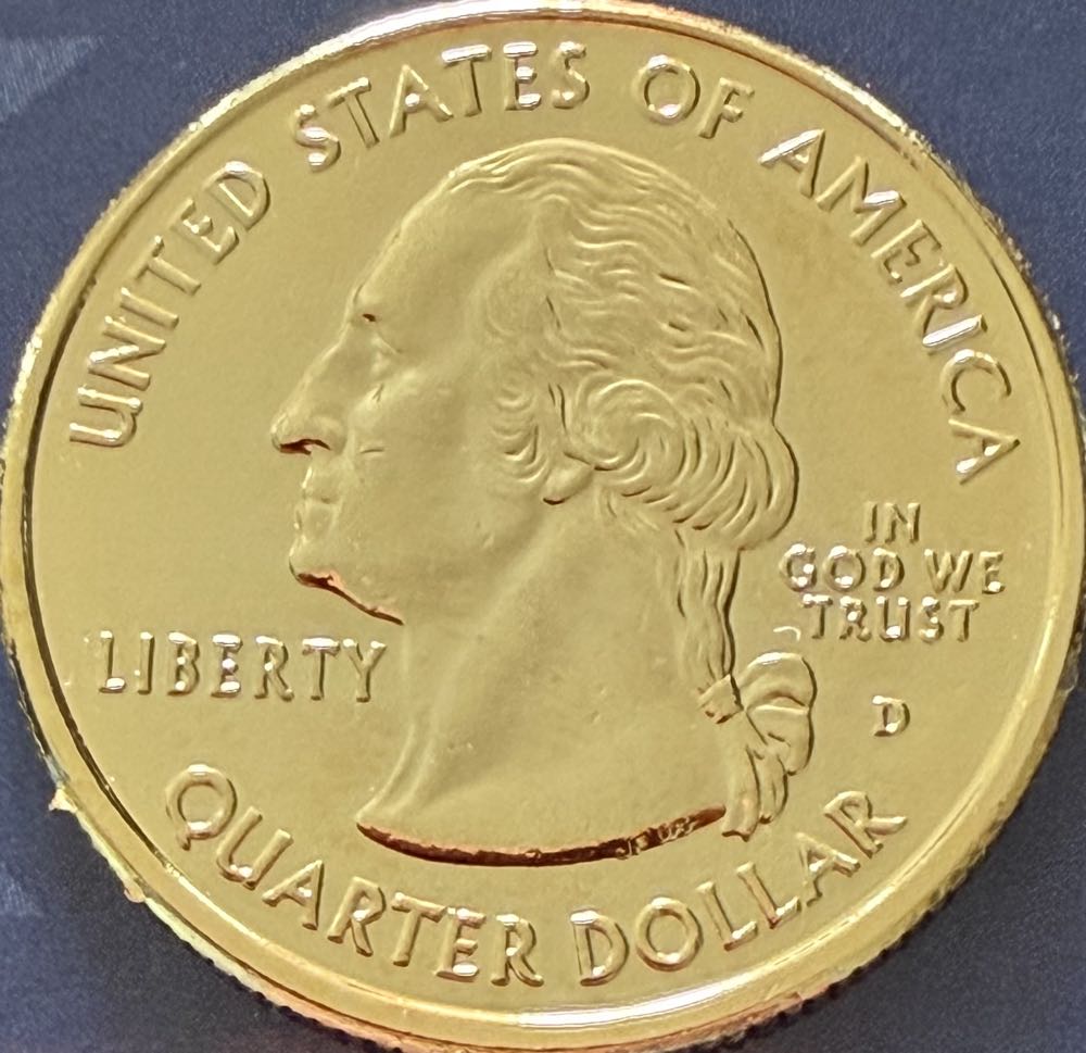 2002 Tennessee State Quarter Gold D  coin collectible - Main Image 2