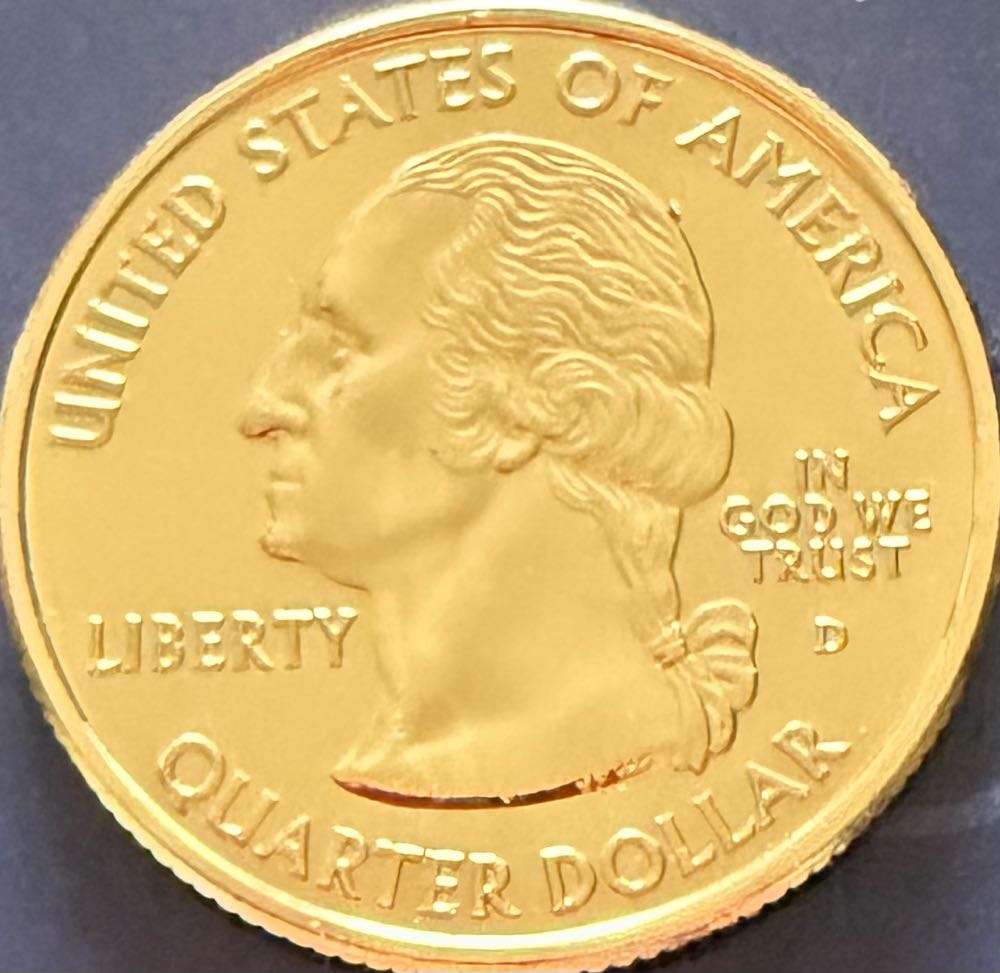 2004 Florida State Quarter Gold D  coin collectible - Main Image 2