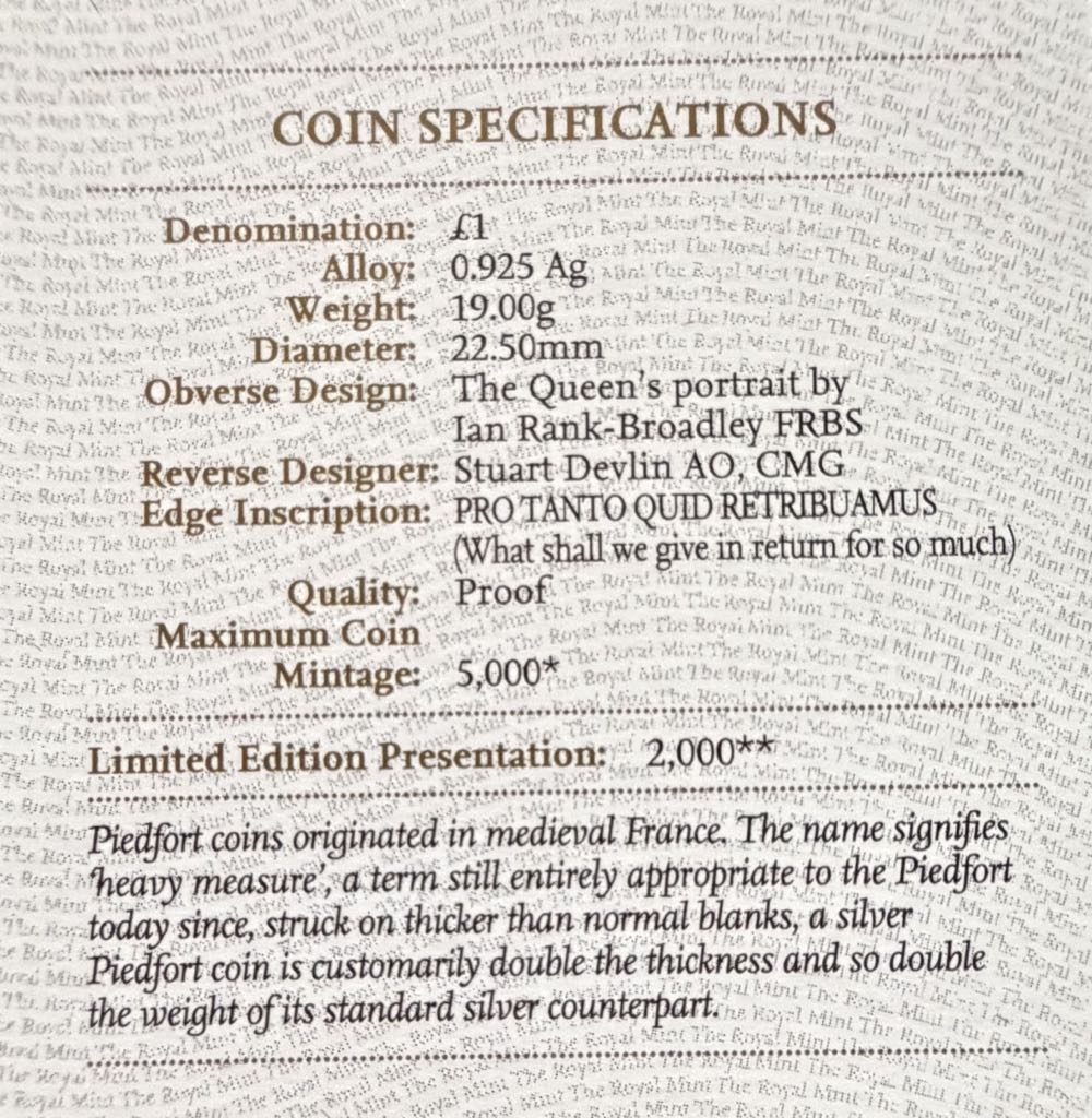 2010 Belfast Piedfort £1  coin collectible - Main Image 4