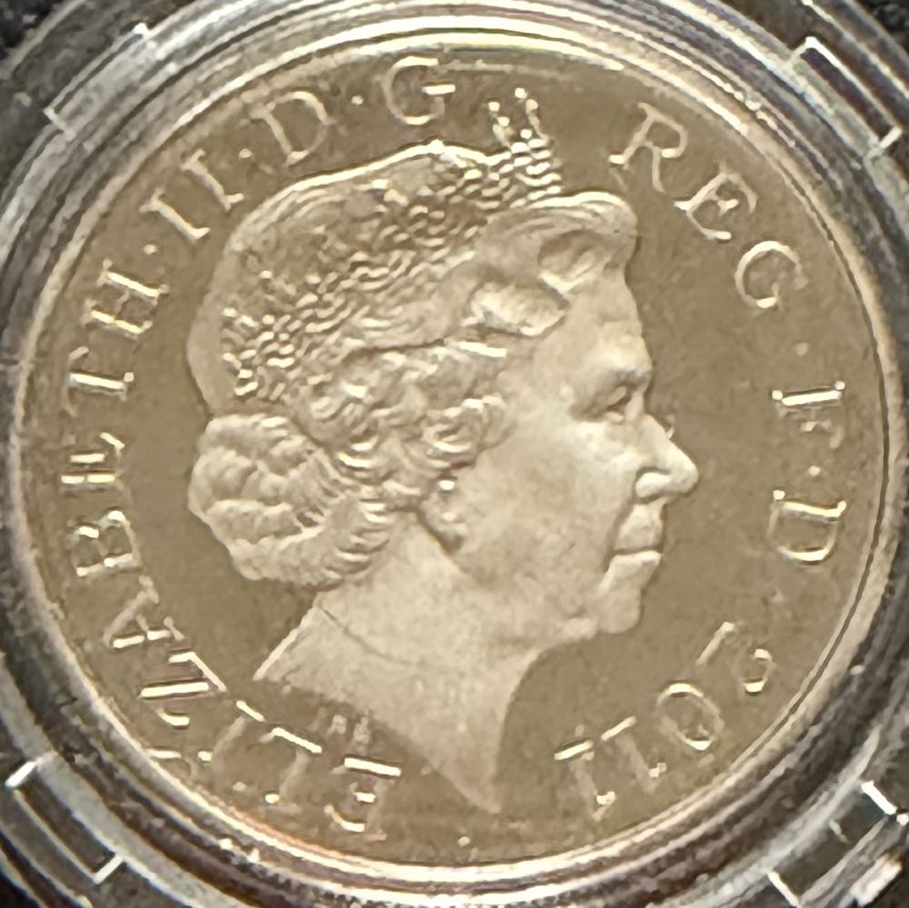 2011 Edinburgh Piedfort £1  coin collectible - Main Image 2