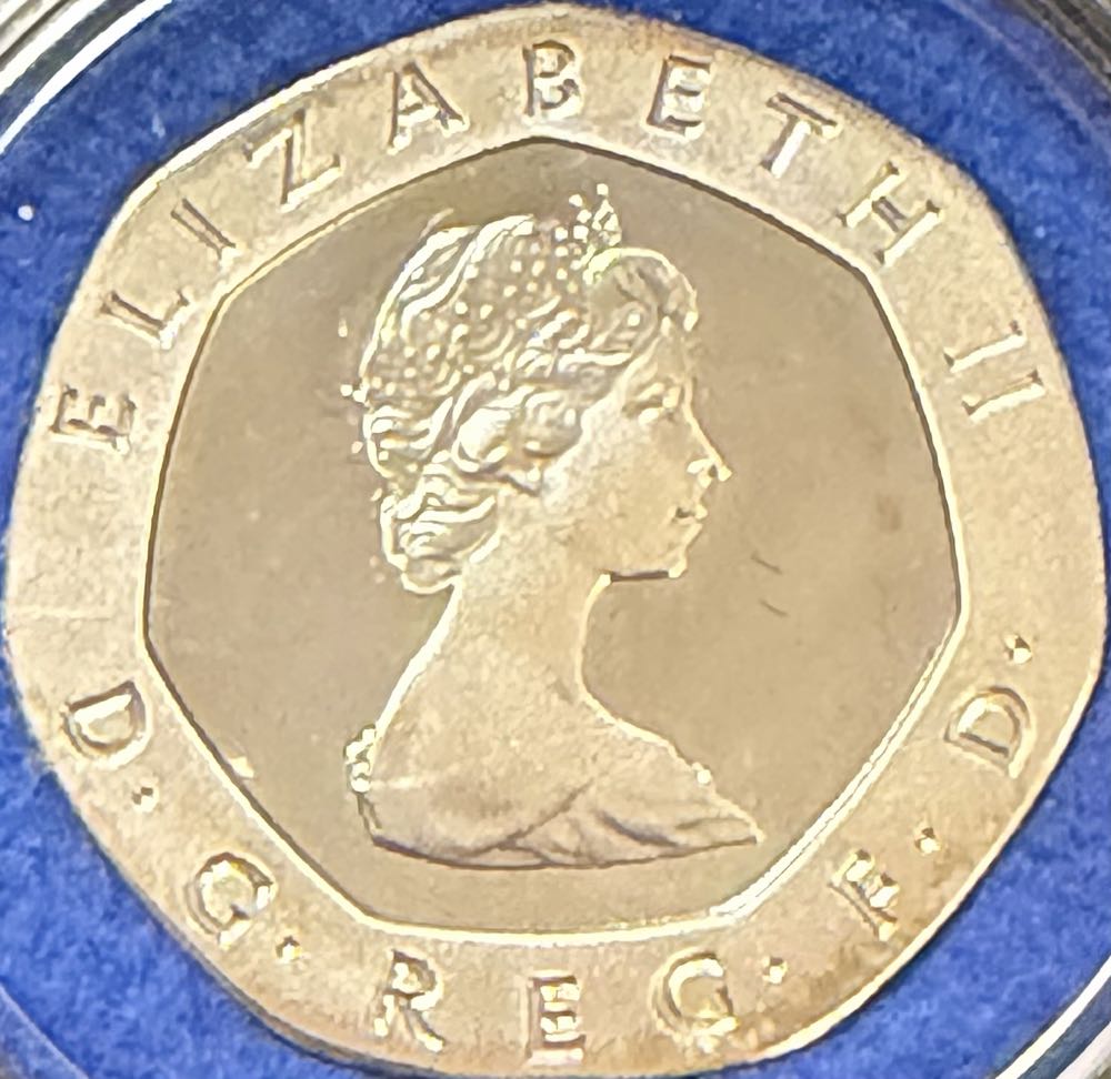 1982 Tudor Rose Piedfort 20p  coin collectible - Main Image 2