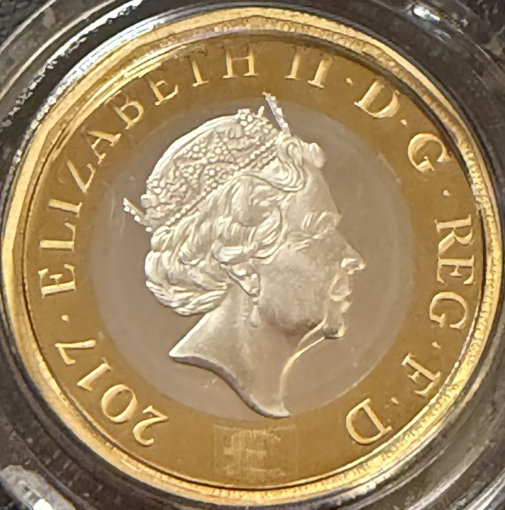 2017 Nations Of The Crown Piedfort £1  coin collectible - Main Image 2