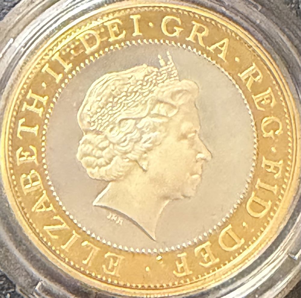 1998 Technology Piedfort £2  coin collectible - Main Image 2