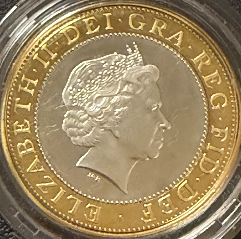 2001 Marconi Piedfort £2  coin collectible - Main Image 2