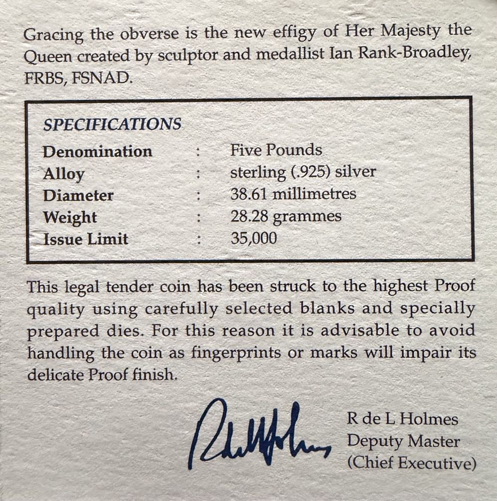 1998 Charles 50th Birthday Silver £5  coin collectible - Main Image 4