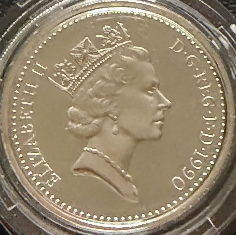 1990 Welsh Leek Silver £1 (2)  coin collectible - Main Image 2